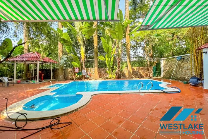 Beautiful villa with swimming pool and courty yard for rent in Tay Ho, Ha Noi