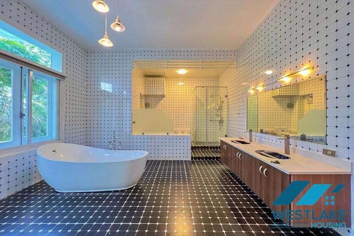 Beautiful villa with swimming pool and courty yard for rent in Tay Ho, Ha Noi