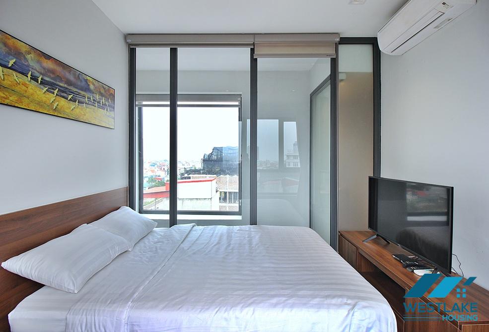 A well-decorated duplex 2 bedrooms apartment for rent in Au Co street, Tay Ho, Ha Noi