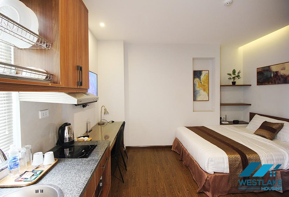 Nice studio apartment for rent in Au Co street, Tay Ho ward, Ha Noi Nice studio apartment for rent in Au Co street, Tay Ho ward, Ha Noi