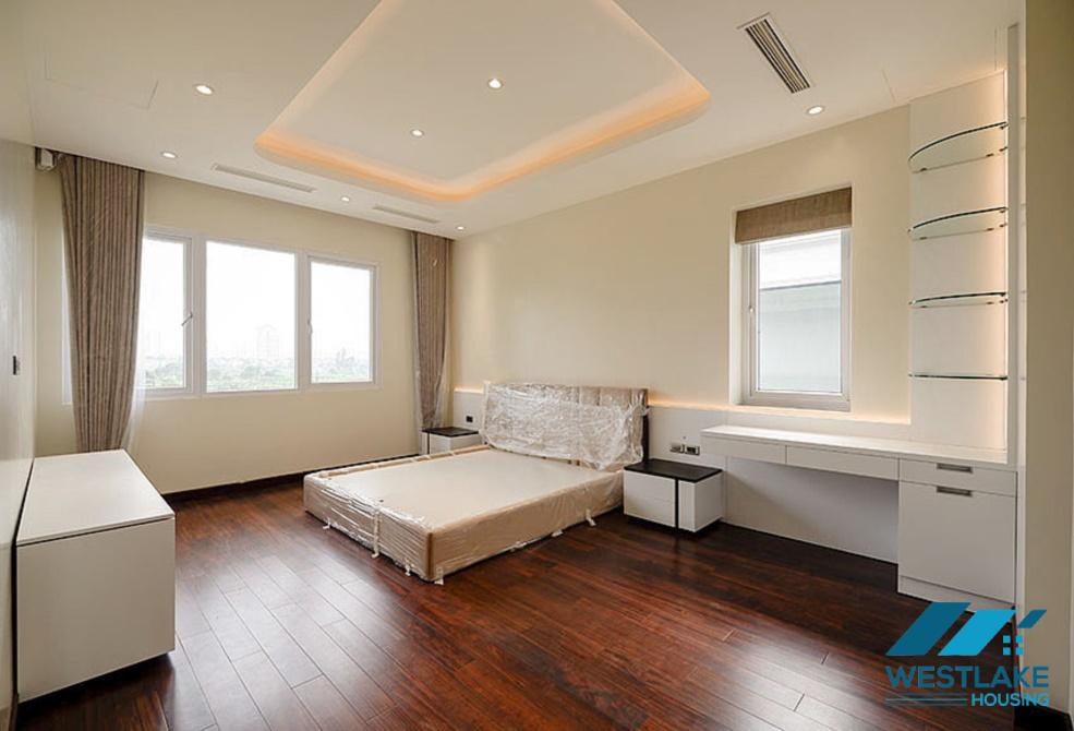 New villa with large campus with green garden for rent Ciputra, Tay Ho ward, Hanoi