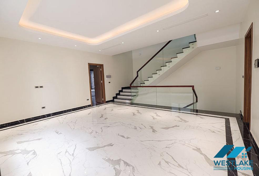 New villa with large campus with green garden for rent Ciputra, Tay Ho ward, Hanoi