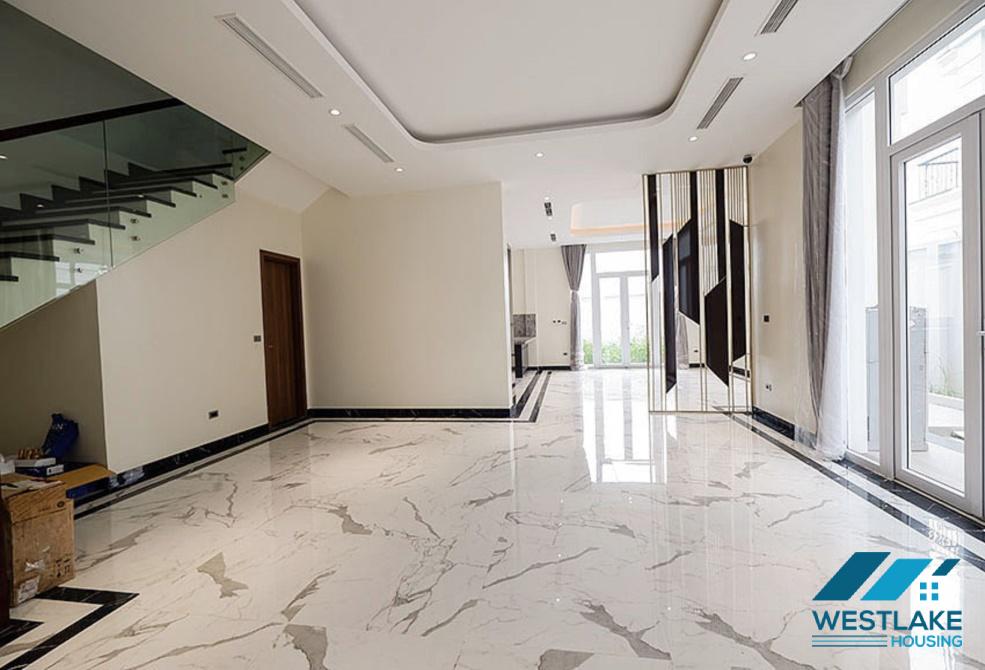 New villa with large campus with green garden for rent Ciputra, Tay Ho ward, Hanoi