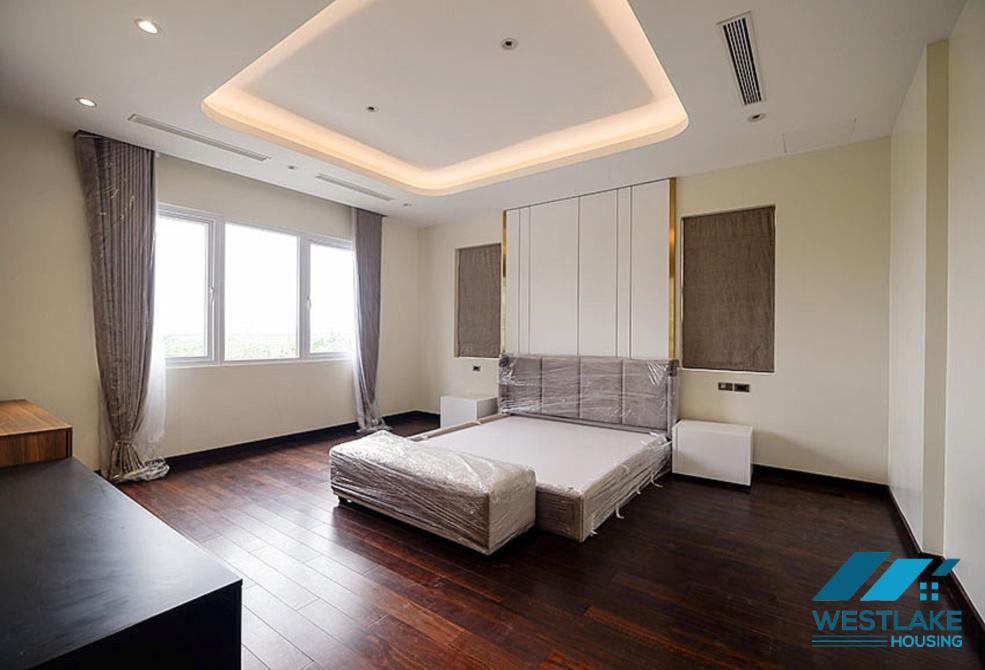 New villa with large campus with green garden for rent Ciputra, Tay Ho ward, Hanoi