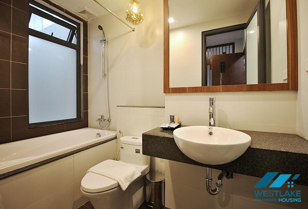 A brightly studio apartment for rent in Au Co street, Tay Ho, Ha Noi