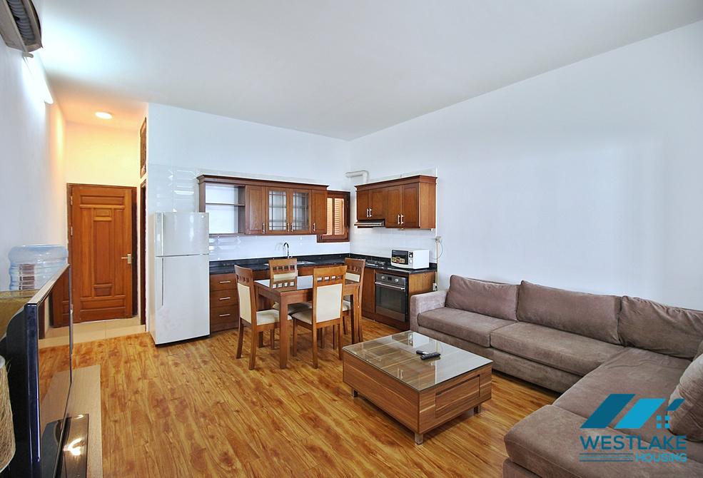 Spacious one bedroom apartment on high floor for lease in Tay Ho, Hanoi