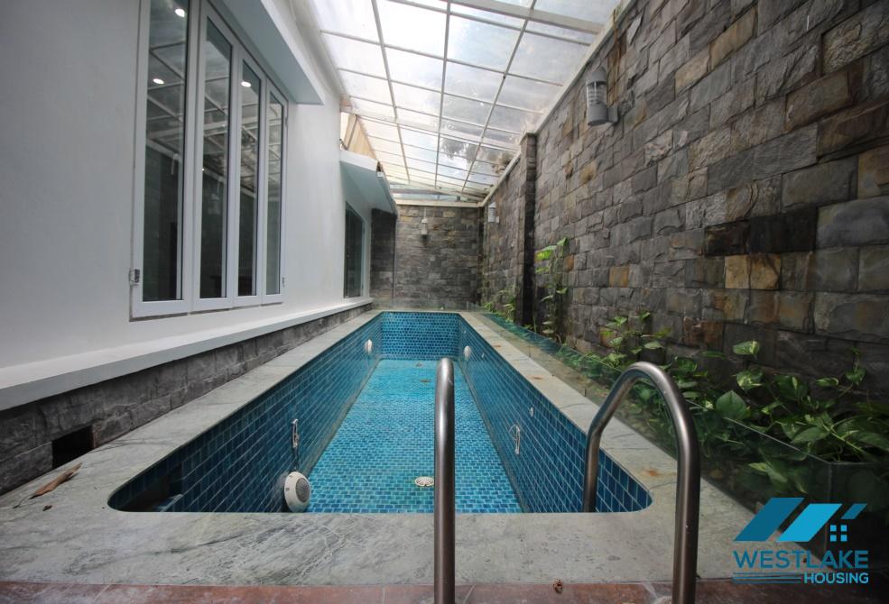 Corner house with big garden for rent in Ciputra, Tay Ho, Ha Noi