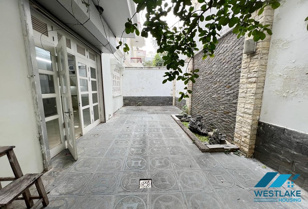 Garden white house for rent in T block, Ciputra, Tay Ho ward, Ha Noi