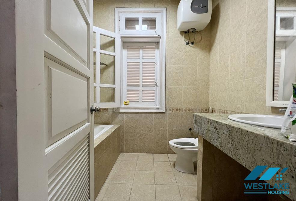 Garden white house for rent in T block, Ciputra, Tay Ho ward, Ha Noi