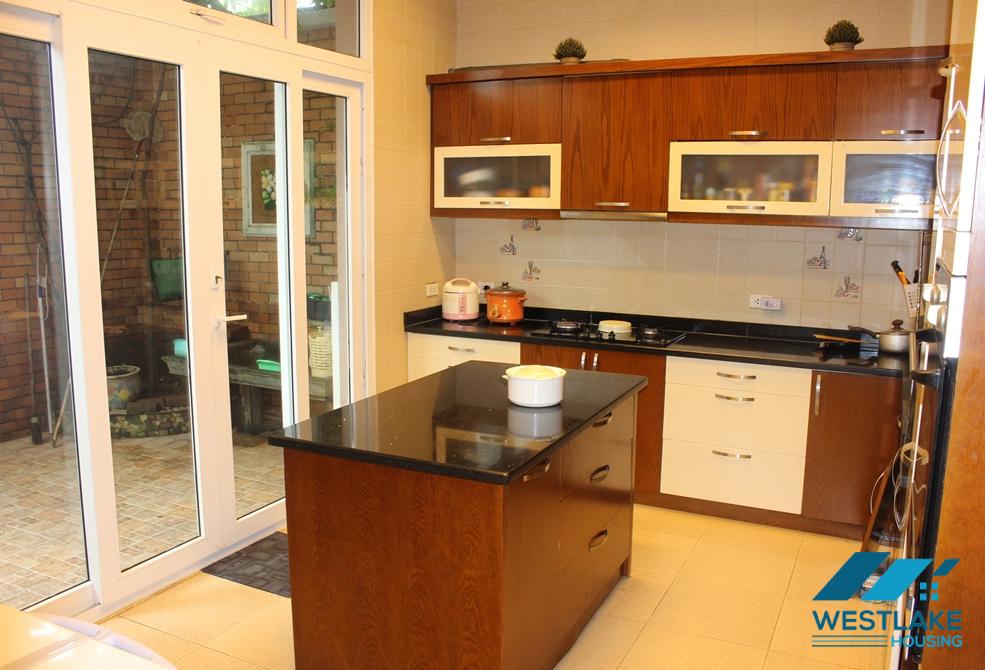 Garden five bedrooms house for rent in Ciputra, Tay Ho ward, Ha Noi