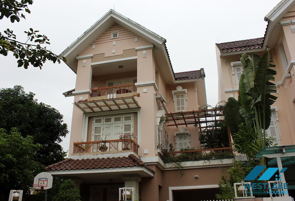 Garden five bedrooms house for rent in Ciputra, Tay Ho ward, Ha Noi