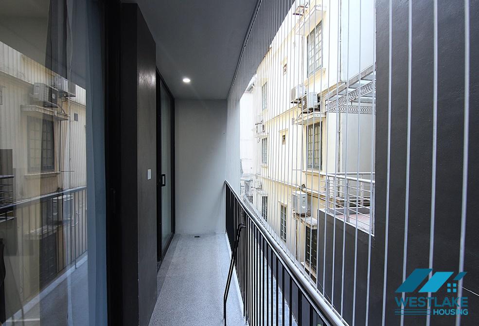 A modern one bedroom apartment with balcony for rent in To Ngoc Van area, Tay Ho, Ha Noi