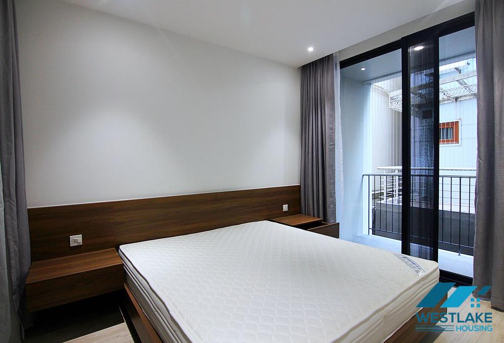 A modern one bedroom apartment with balcony for rent in To Ngoc Van area, Tay Ho, Ha Noi