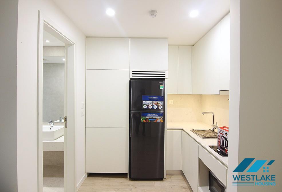 A modern one bedroom apartment with balcony for rent in To Ngoc Van area, Tay Ho, Ha Noi