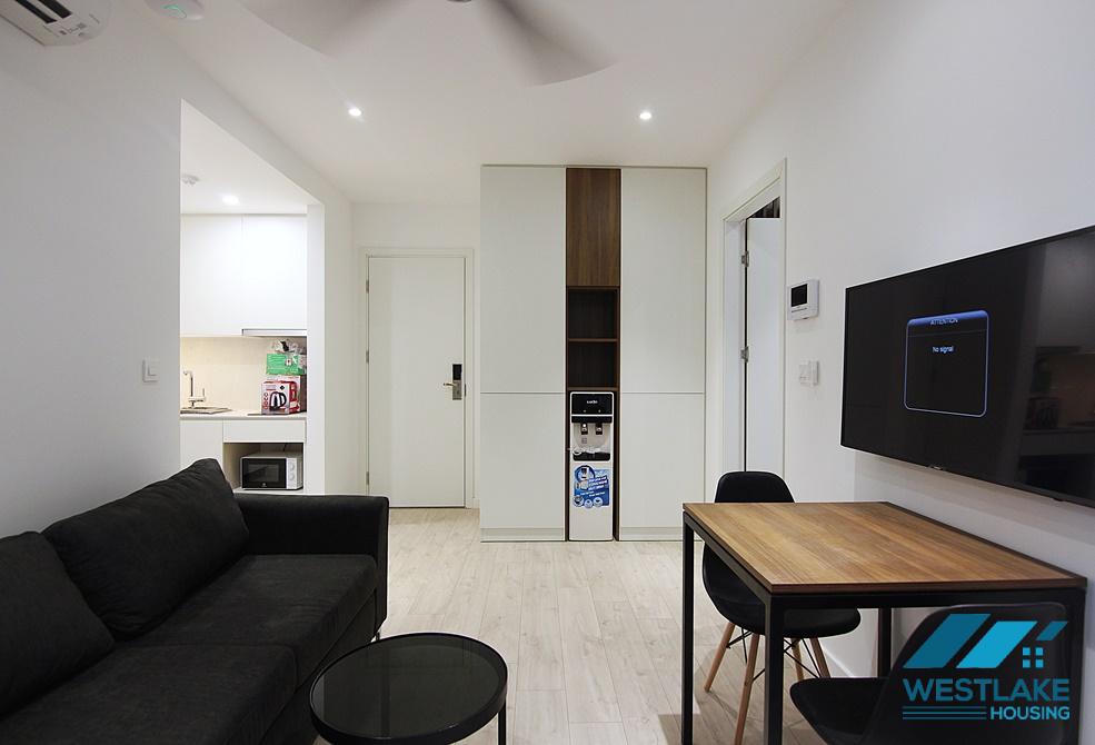 A modern one bedroom apartment with balcony for rent in To Ngoc Van area, Tay Ho, Ha Noi