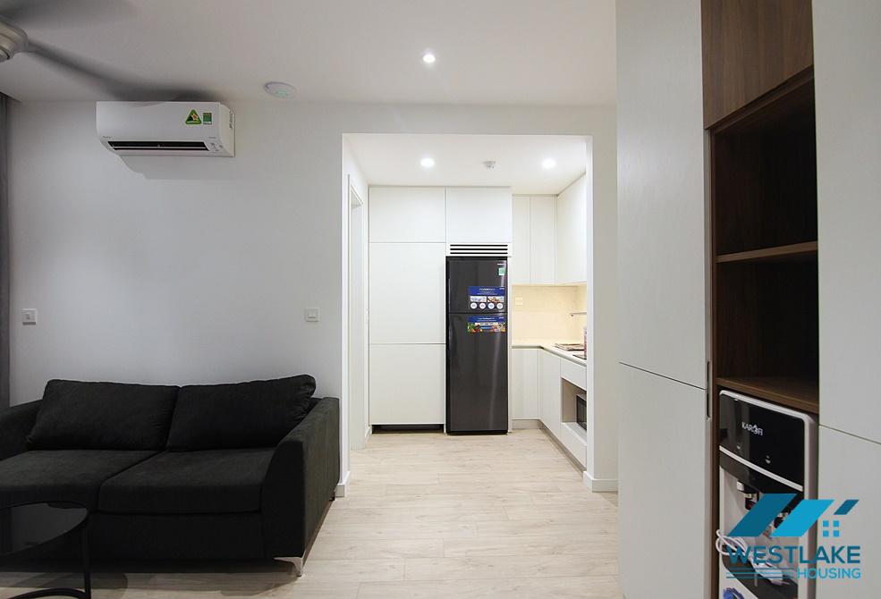 A modern one bedroom apartment with balcony for rent in To Ngoc Van area, Tay Ho, Ha Noi