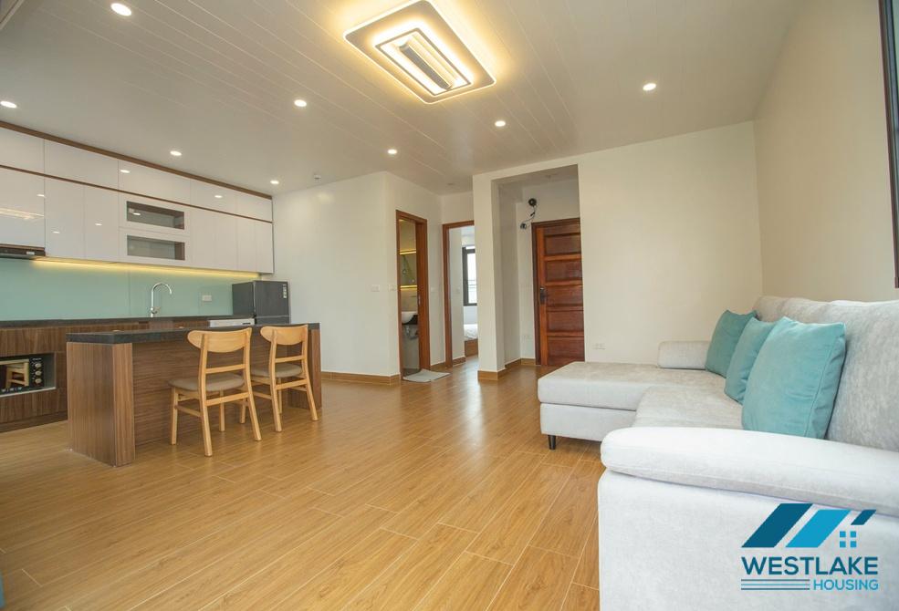 A bright one bedroom apartment on top floor for rent in Xuan Dieu area, Tay Ho, Ha Noi