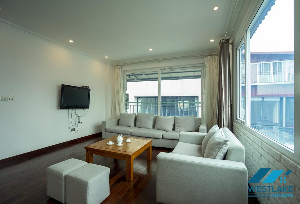 Spacious 03 bedrooms apartment on top floor for rent in To Ngoc Van area, Tay Ho, Ha Noi