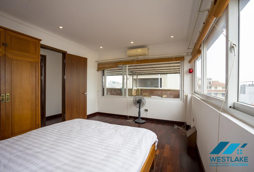 Spacious 03 bedrooms apartment on top floor for rent in To Ngoc Van area, Tay Ho, Ha Noi