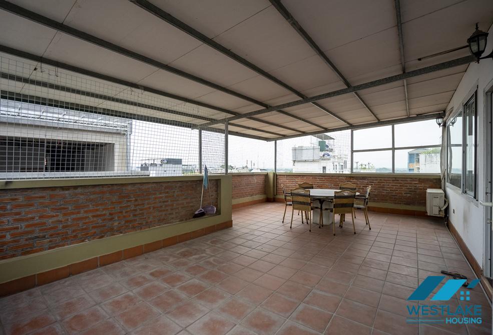 Spacious 03 bedrooms apartment on top floor for rent in To Ngoc Van area, Tay Ho, Ha Noi
