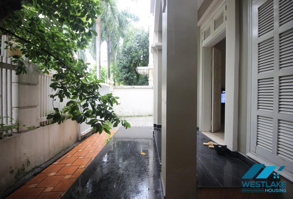 Furnished 04 bedrooms villa for rent in Ciputra, Tay Ho ward, Ha Noi