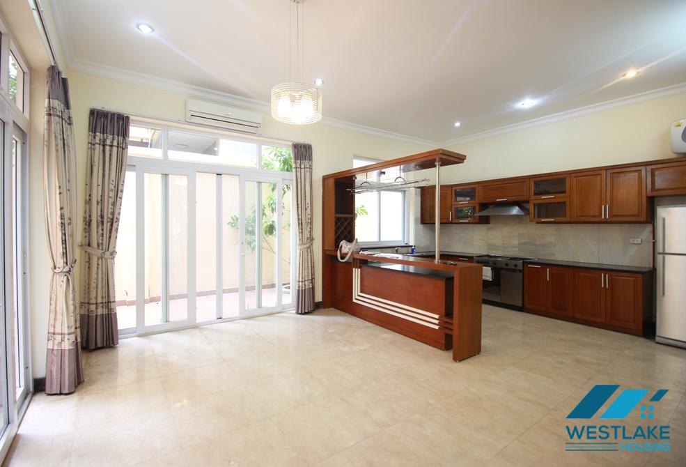 Unfurnished, bright house for rent in Ciputra, Tay Ho, Hanoi