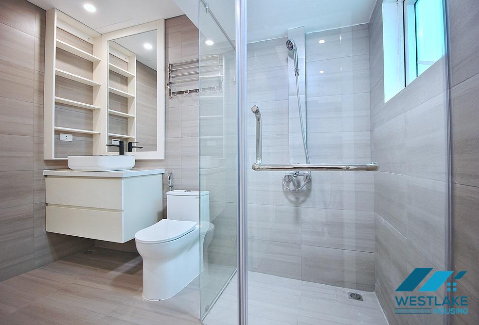 Big terrace one bedroom apartment for rent in To Ngoc Van area, Tay Ho, Hanoi