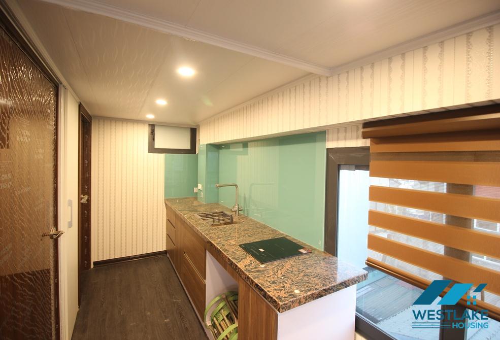 Bright one bedroom apartment on high floor for rent in To Ngoc Van street, Tay Ho, Ha Noi