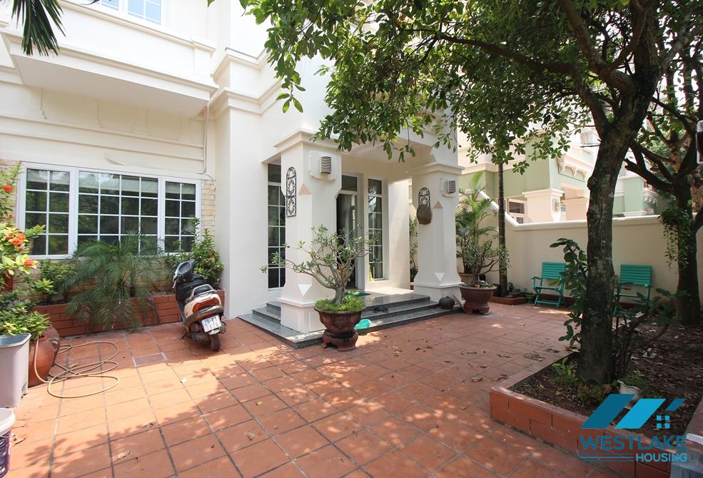  Well finished house with front and back yard for rent in Ciputra