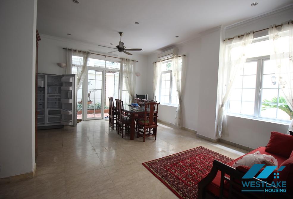 Well finished house with front and back yard for rent in Ciputra