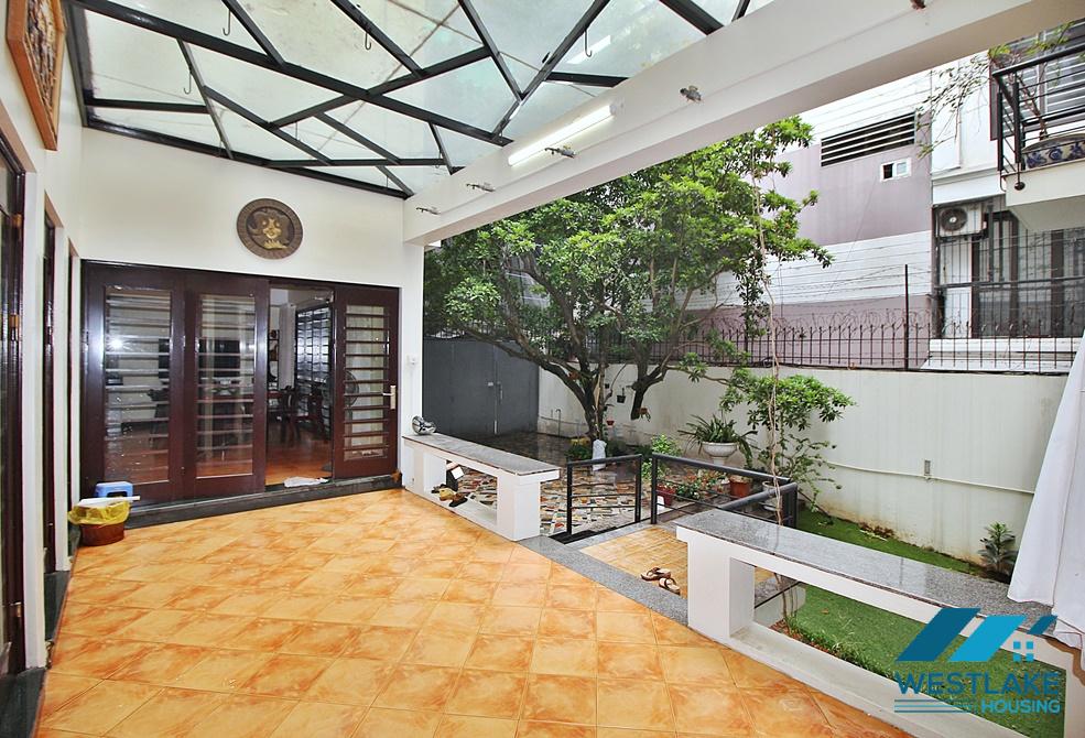 A spacious house with big yard for rent in Au Co, Tay Ho
