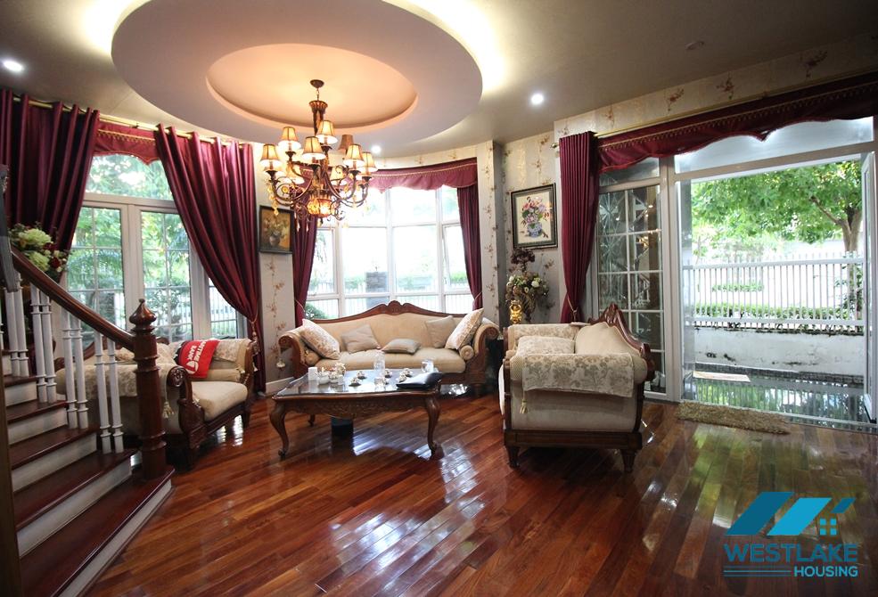 Gorgeous mansion with a lot of charms for rent in Ciputra, Tay Ho, Ha Noi