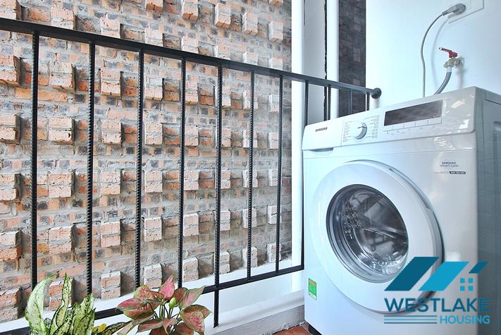 Newly renovated, modern studio apartment for rent on Trinh Cong Son Street, Tay Ho Ward, Hanoi.