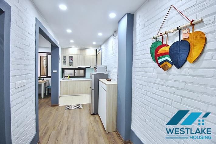 Newly renovated, modern 1-bedroom apartment for rent on Trinh Cong Son street, Tay Ho ward, Hanoi.