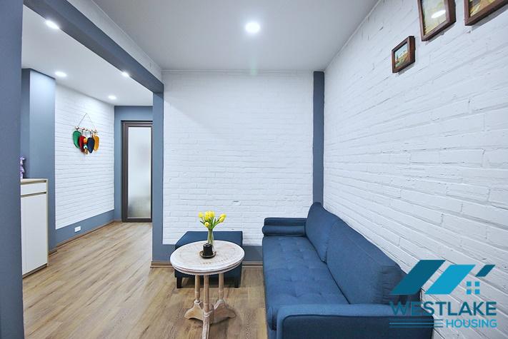 Newly renovated, modern 1-bedroom apartment for rent on Trinh Cong Son street, Tay Ho ward, Hanoi.