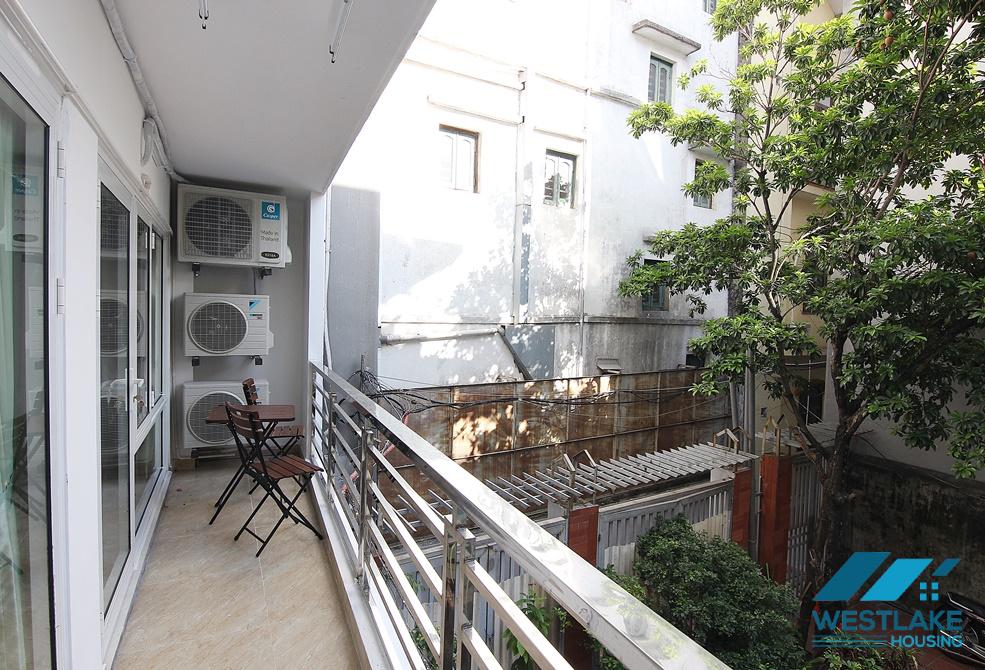 A big 1 bedroom apartment with balcony for rent in Au Co, Tay Ho