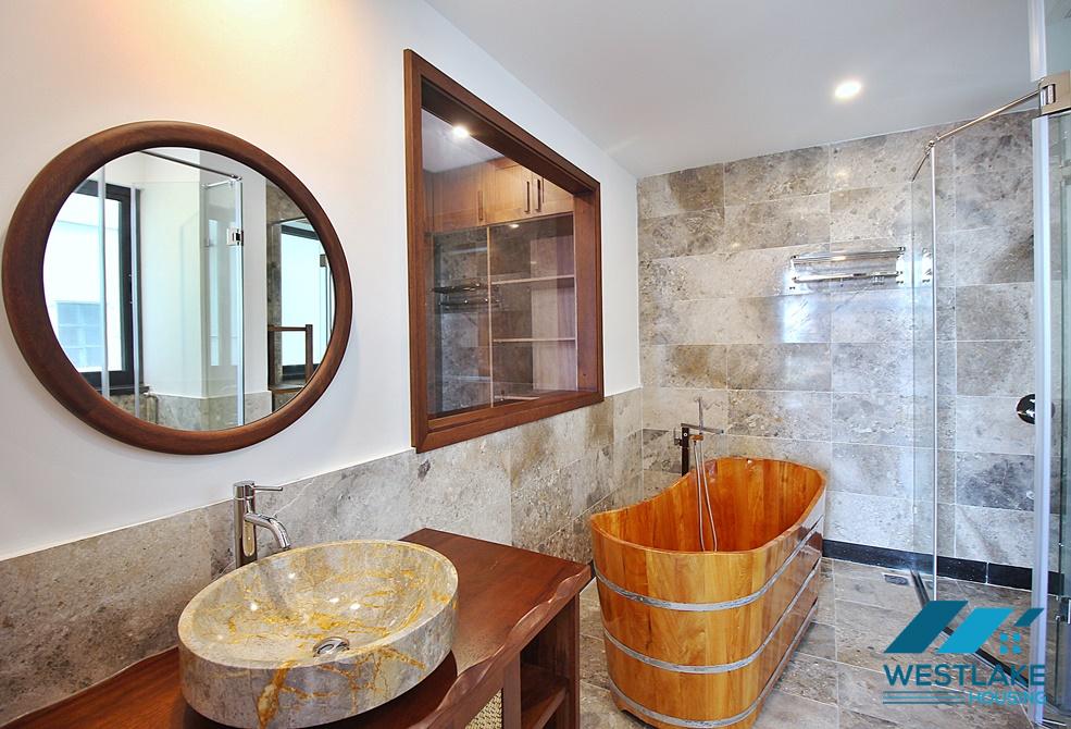 A newly 4 bedroom duplex apartment for rent in Tay Ho, Ha Noi