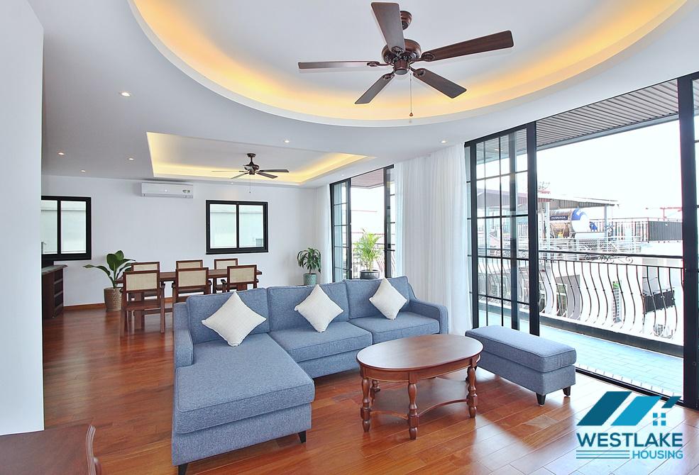 A newly 4 bedroom duplex apartment for rent in Tay Ho, Ha Noi