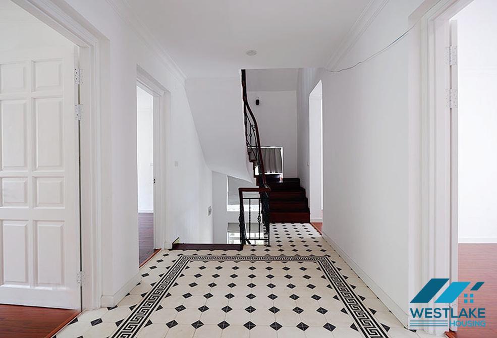 Garden and spacious villa for rent in T block, Ciputra area, Tay Ho, Ha Noi