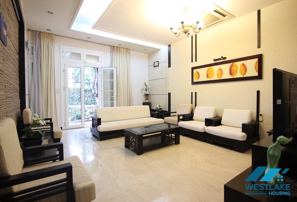 Well finished house with nice furnishings to rent in Ciputra, Tay Ho, Ha Noi