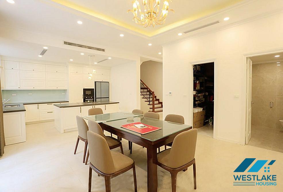 Nice house with 3 floors for rent in Block T Ciputra, Tay Ho, Hanoi