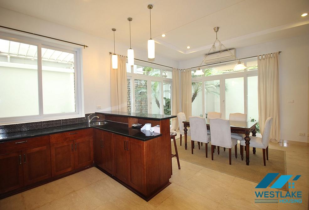 Spacious villa with 5 bedrooms for rent in T block, Ciputra, Tay Ho, Hanoi