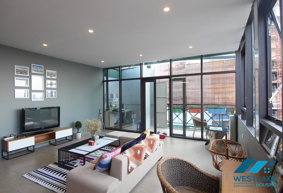 Tay Ho stylish apartment for rent by the lake with balcony