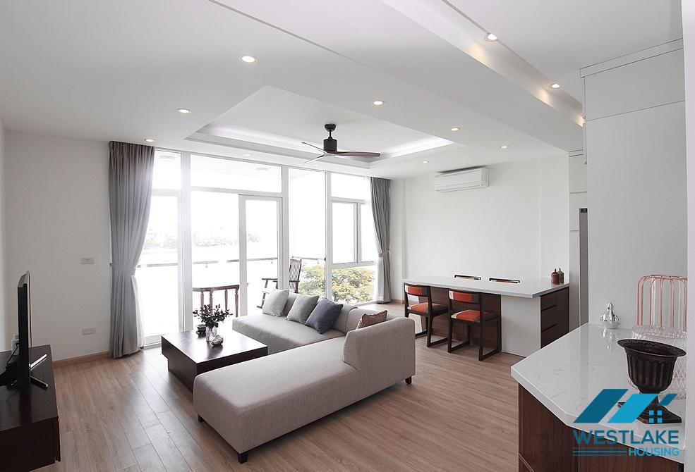 Beautiful lake view 02 bedrooms apartment for rent on Quang An street, Tay Ho, Ha Noi