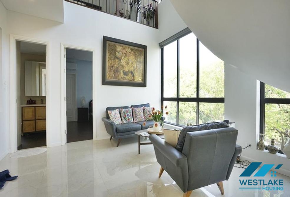 Lovely duplex apartment for rent on Vong Thi, Tay Ho, Ha Noi