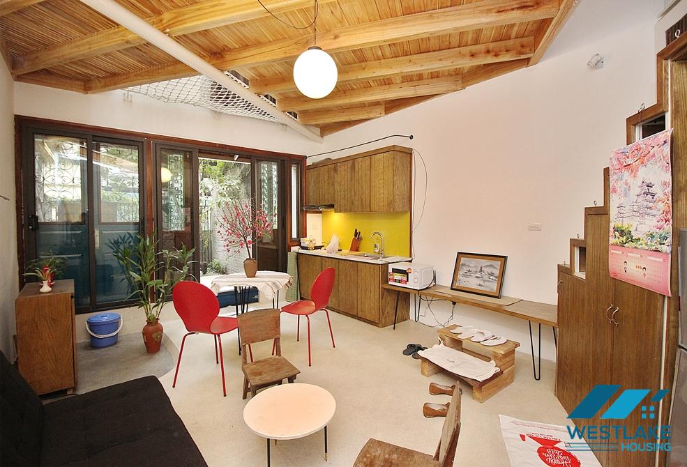 One bedroom house with garden for rent in Tay Ho, Ha Noi