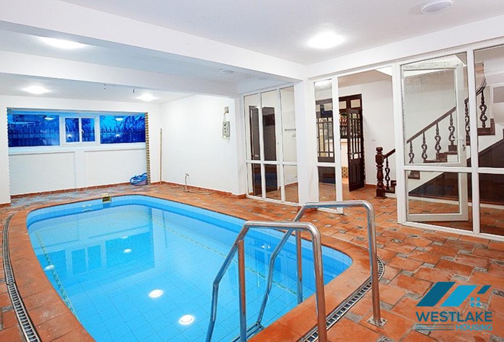 A swimming pool house for rent in To Ngoc Van, Tay Ho