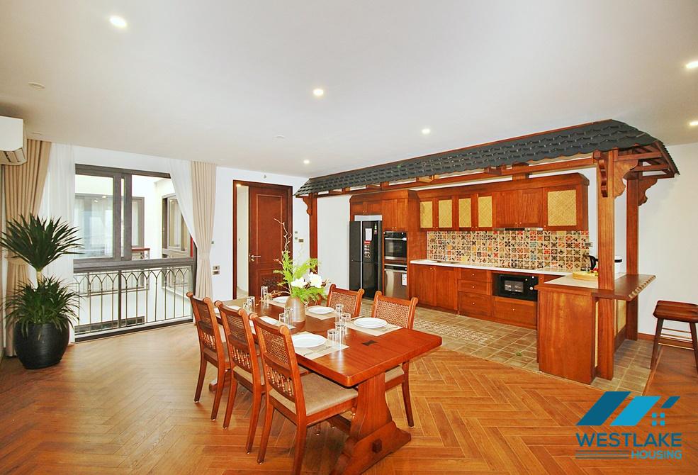 A brand new lake view 3 bedroom apartment for rent in Xuan Dieu, Tay Ho, Ha Noi