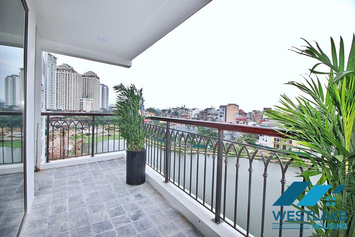 Cho Thuê Căn Hộ 3 Phòng Ngủ Ban Công Rộng View Hồ Thoáng Mát, Hoàn Toàn Mới Tại Xuân Diệu, Tây Hồ, Hà Nội.