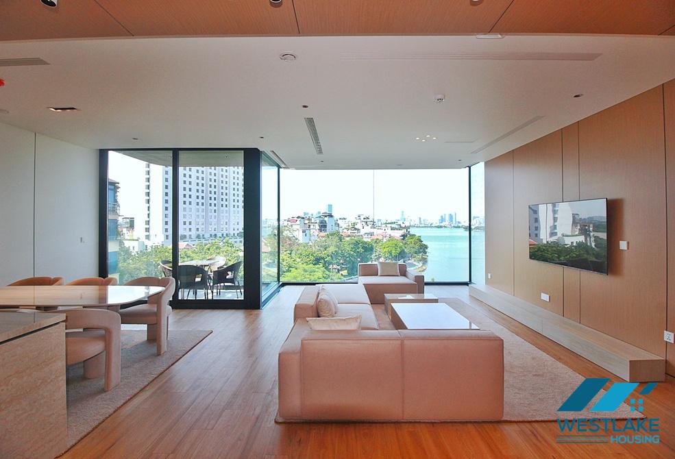 Cho Thuê Căn Hộ 2 Phòng Ngủ Mới, Hiện Đại Ban Công Vieu Hồ Tuyệt Đẹp Tại Tây Hồ, Hà Nội.